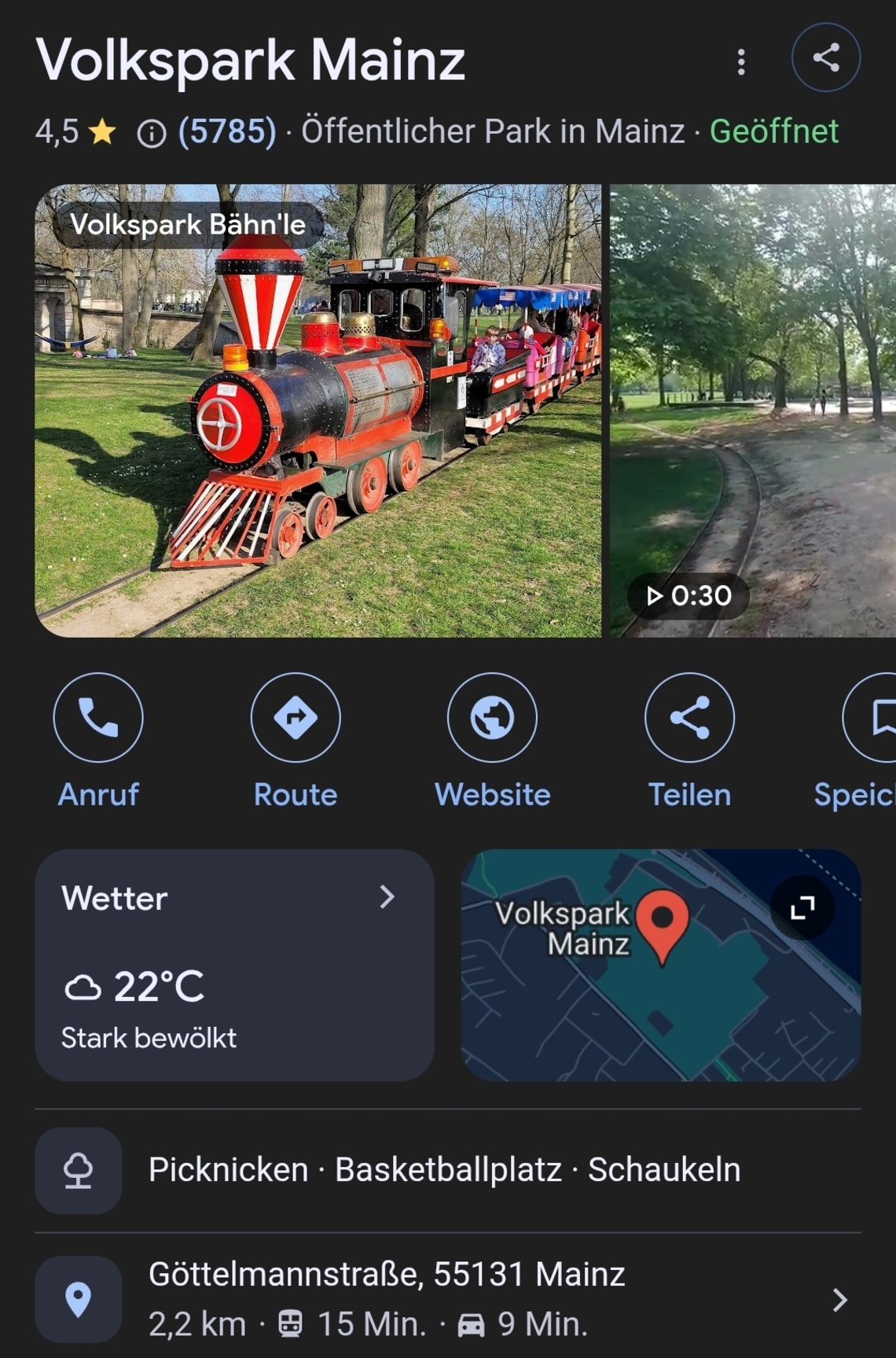 Stammtisch trifft sich Outdoor im Volkspark  Mainz  mit Chance zum Toben und Spielen 