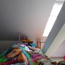 Ich genieße den Sonntag gemütlich im Bett mit meinem Marshall