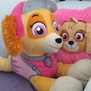 Mit Skye kuscheln uns schlafen......