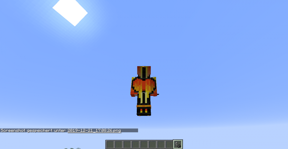 Mein Minecraft skin ist ein Phönix :)