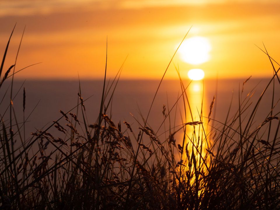Ein Sonnenuntergang an der Nordsee.