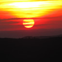 Sonnenuntergang auf dem Zella Mehliser ( Thüringen) Ruppberg