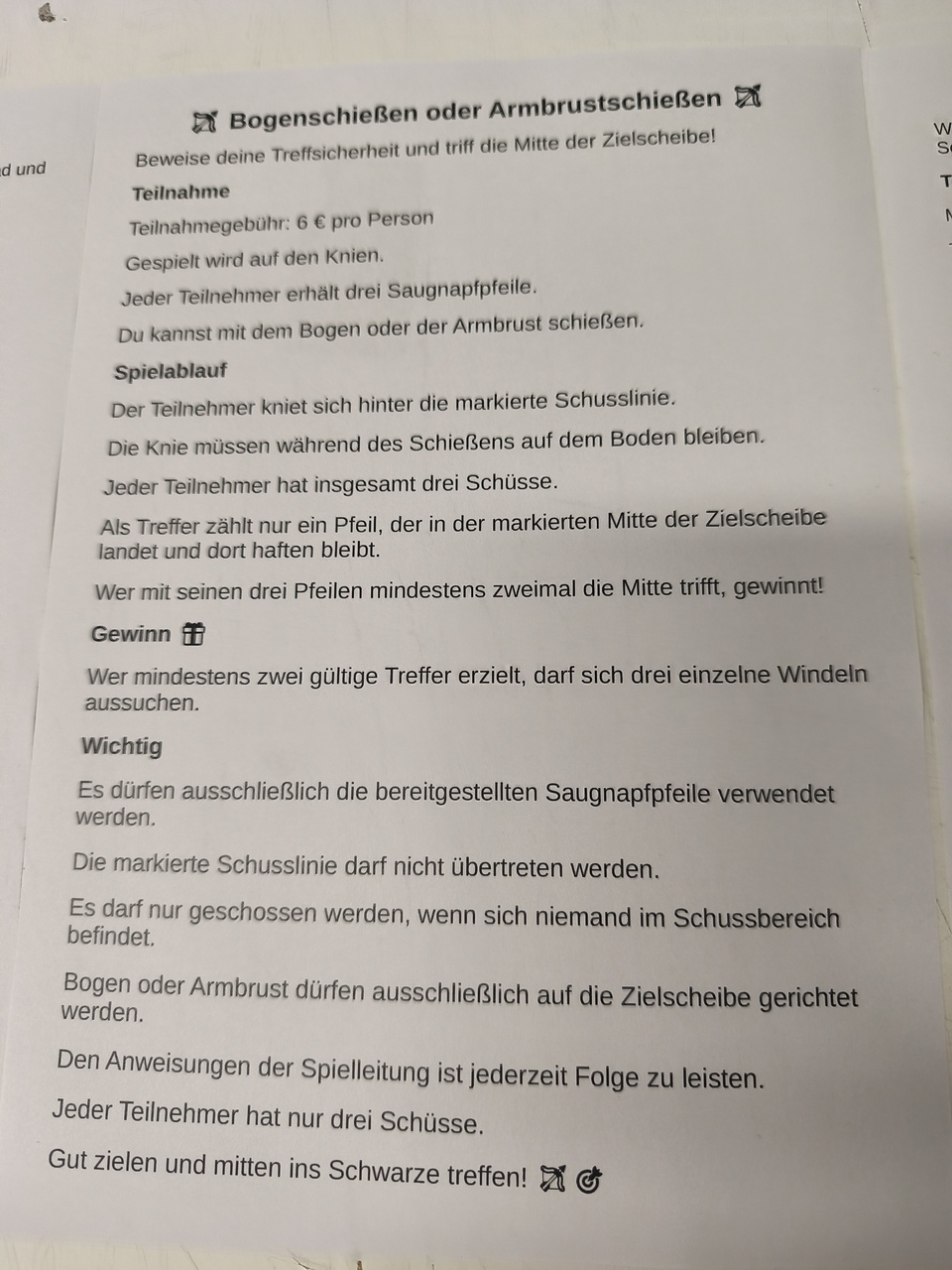 Was an spiele Angeboten werden auf der Sommerkostüm Party am Samstag beim Ab-versand