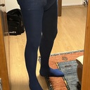 Im Winter ist eine Strumpfhose meine Schlafanzug Hose, natürlich mit Windel darunter