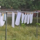 Leider nur wenige Mullwindeln, die meine schönes warmes und gelbes Pipi aufsaugen durften und jetzt wieder schön weiß sind und sich auf den nächsten Einsatz freuen