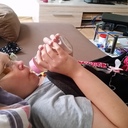 Couch frei geräumt, ein Baby macht sich breit :-)