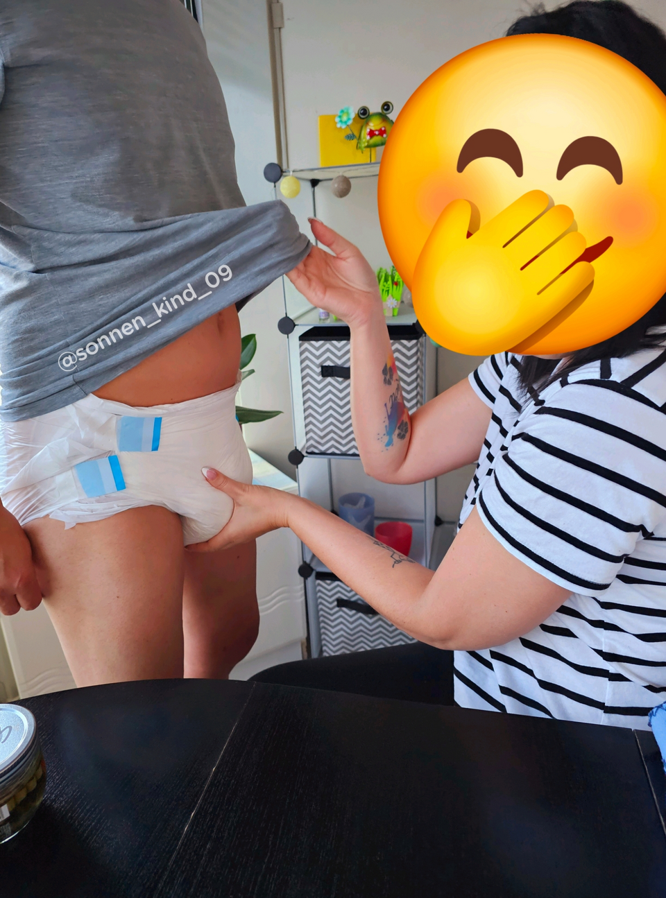 Nach der Fahrt erstmal nen Windelcheck 🫣