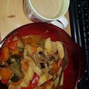 mein Mittagessen mit Kaffee